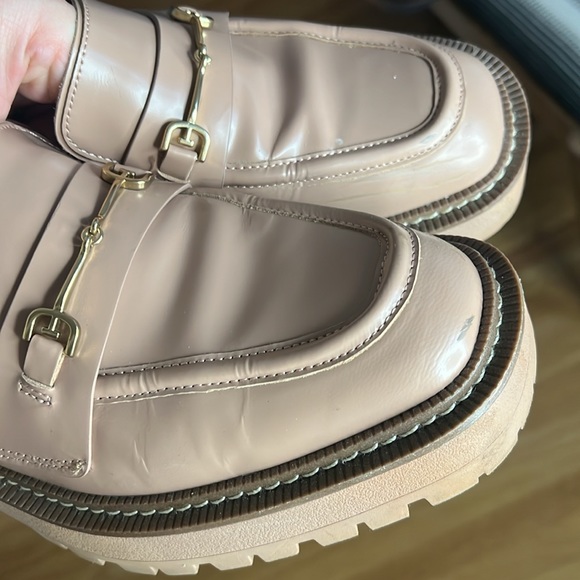🛍️Sam Edelman Laurs Lug Sole Chunky Loafer Beige Maple Sugar Size 11 - Picture 5 of 12